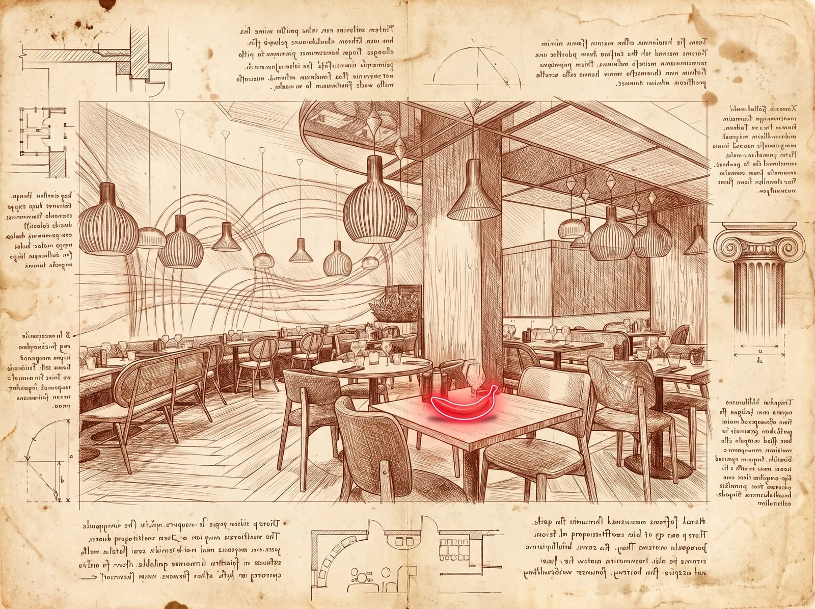 Étude d'atelier — relevé et intention